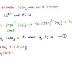 Edta + caco3 balanced equation