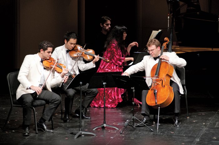 The focus of classical chamber music is soloistic virtuosity